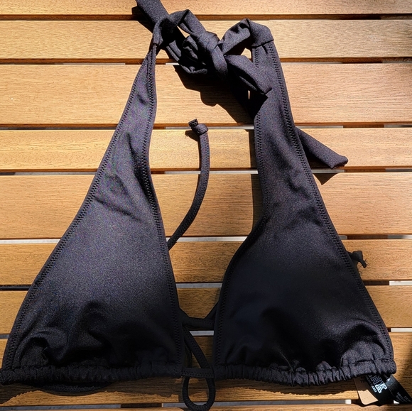 PINK Victoria's Secret Other - PINK Lightly Lined Plunge Triangle Bikini Top NWT LARGE